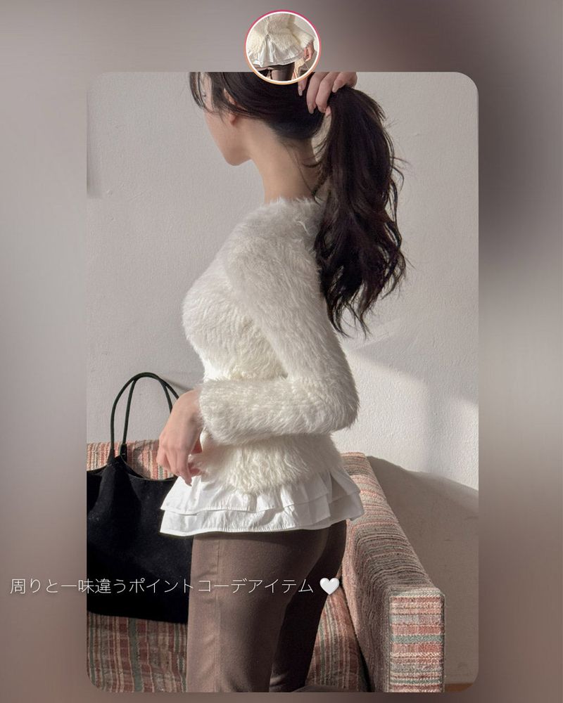 レイヤードミニスカート