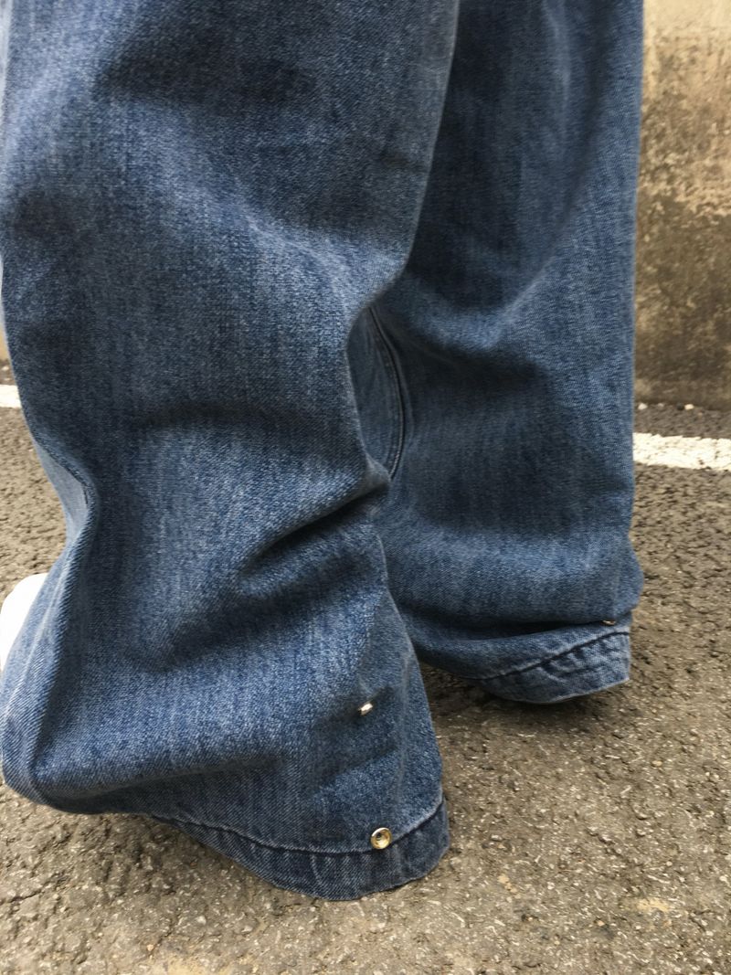 Burnett Double Pintuck Balloon Denim Pants 2C