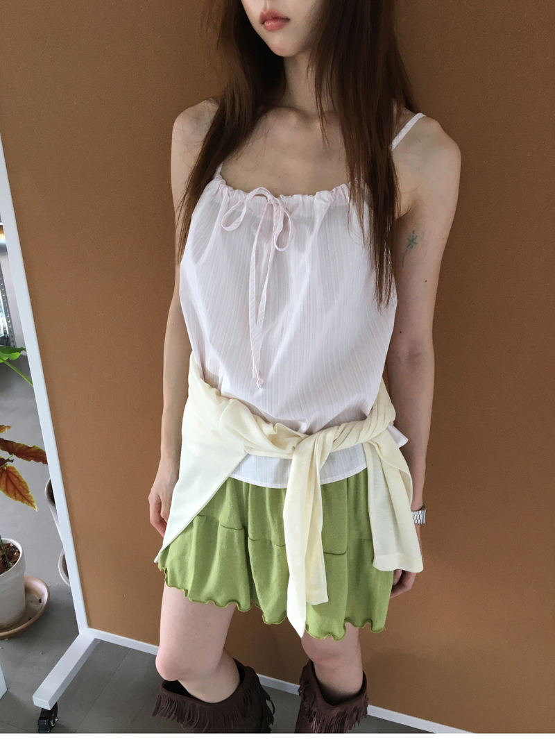 Rev Shirred Sleeveless (2color)
