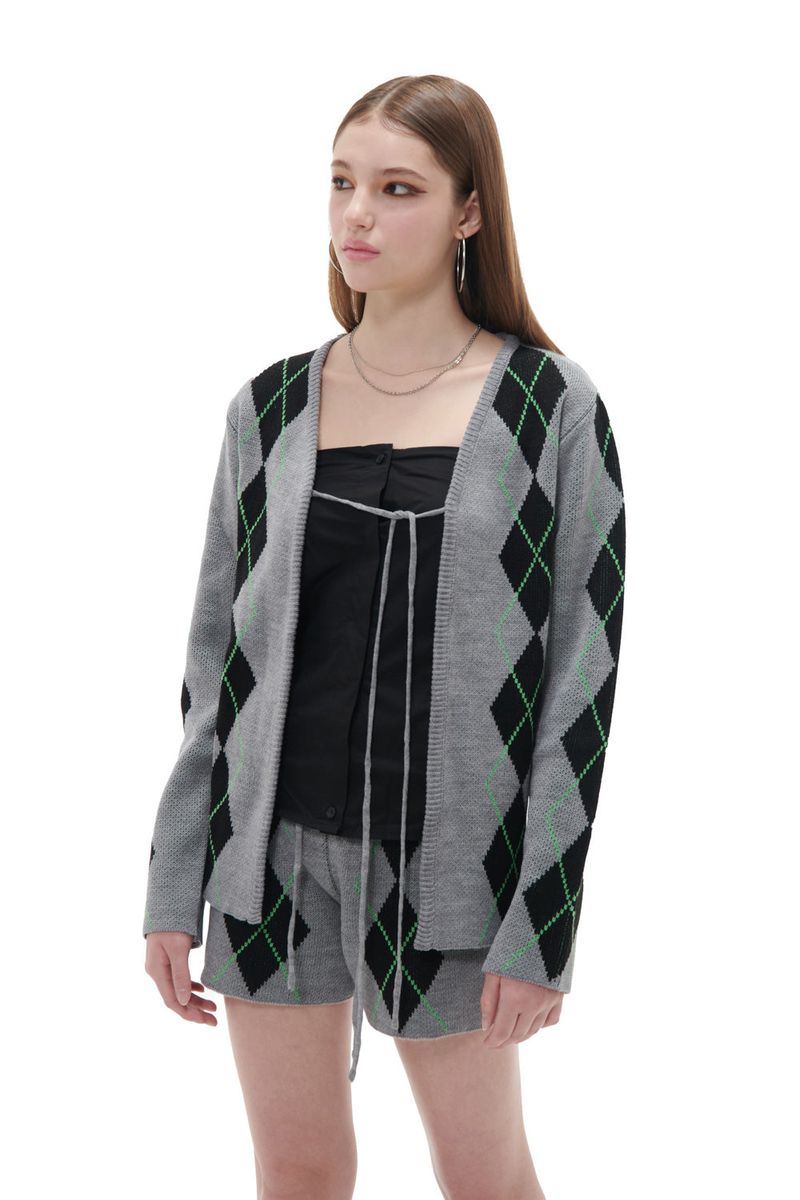 ARGYLE CARDIGAN