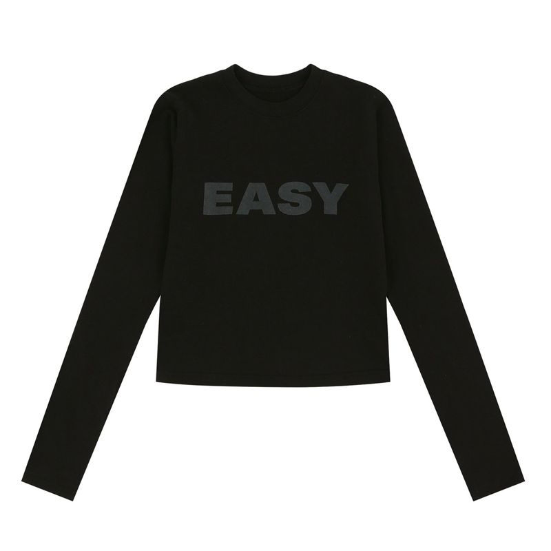 Easy Sheer Long Sleeve - Black