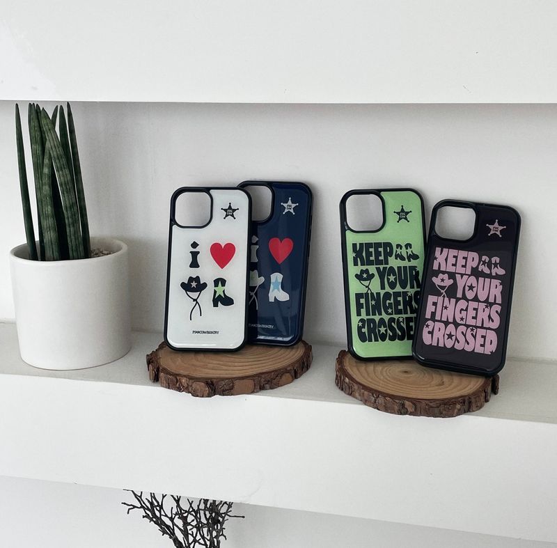 【MADE】 i ♥ cowboy phonecase (milk)