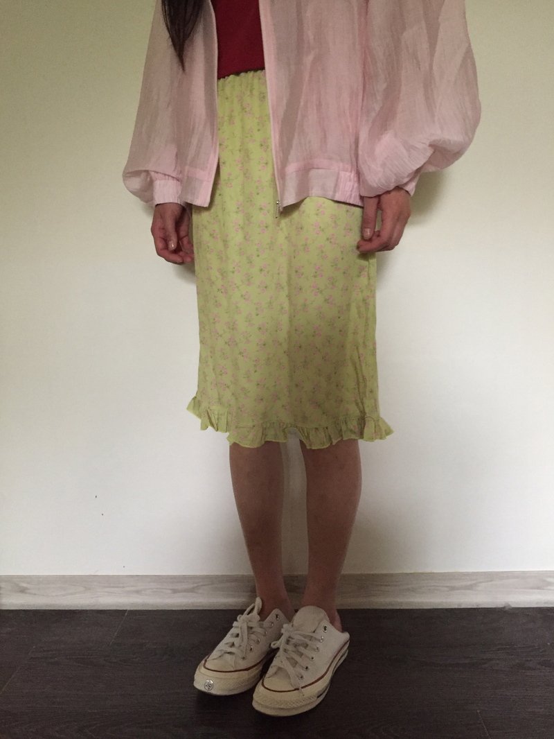 Merry Flower Frill Skirt (2color)