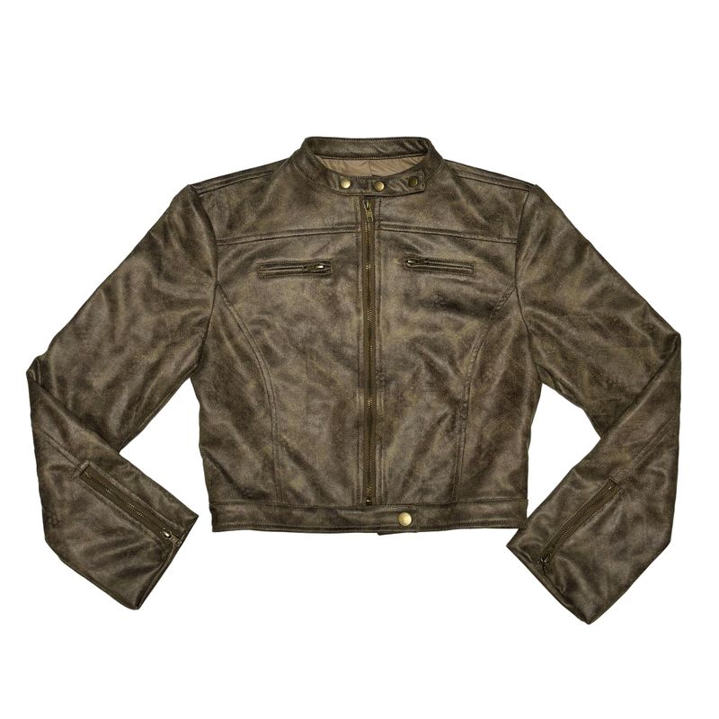 Suede leather jacket