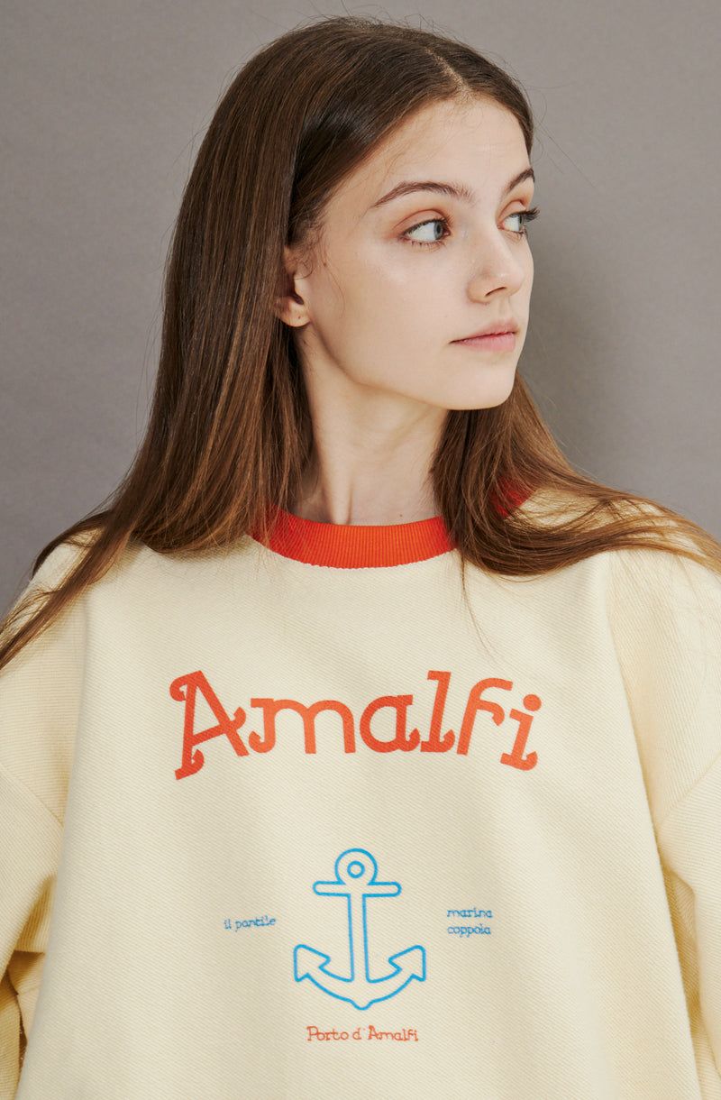 AMALFI INSIDE-OUT SWEATSHIRT [CREAM]