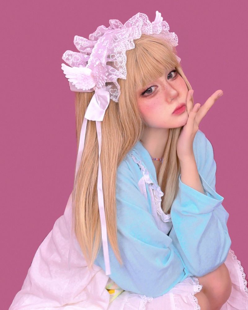 heart pang-♡ bear lace hood