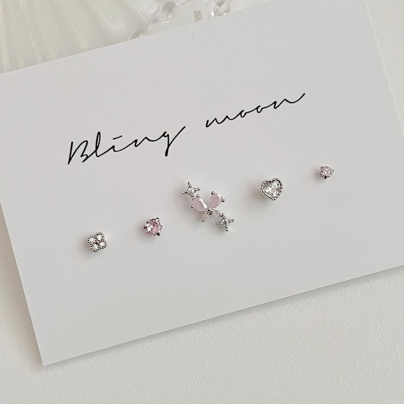 Blingmoon（ブリングムーン）の「[5 set] pink butterfly piercing set（Accessories）」