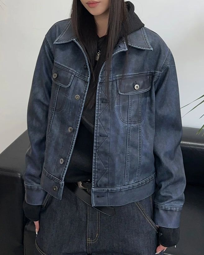 Garment Leather Tracker Jacket