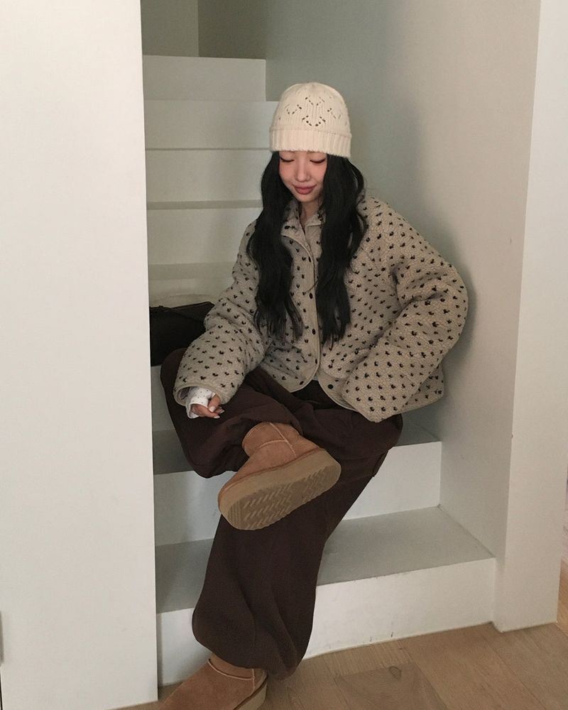 [ORIGINAL] Heart Dot Wool Jumper