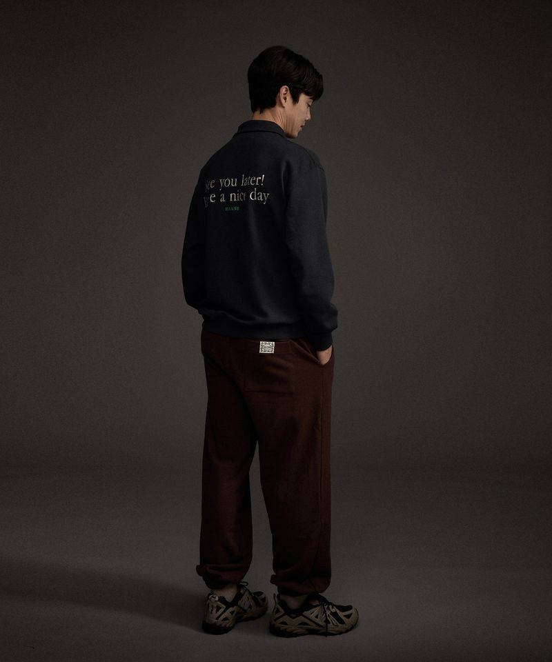 BLUEBIRD HALF ZIP-UP SWEATSHIRT NAVY