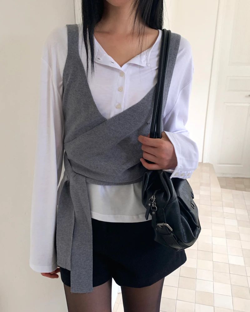 [ORIGINAL] Bath Slit Long-Sleeve T-Shirt