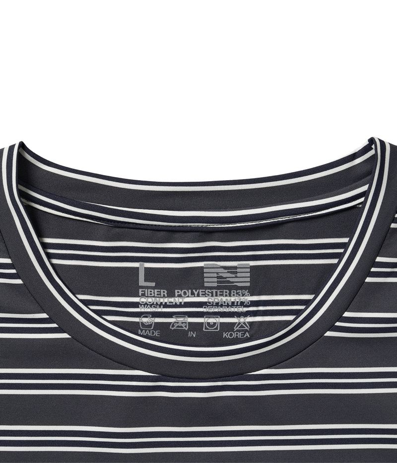 Frost Stripe System T-Shirt (Charcoal)