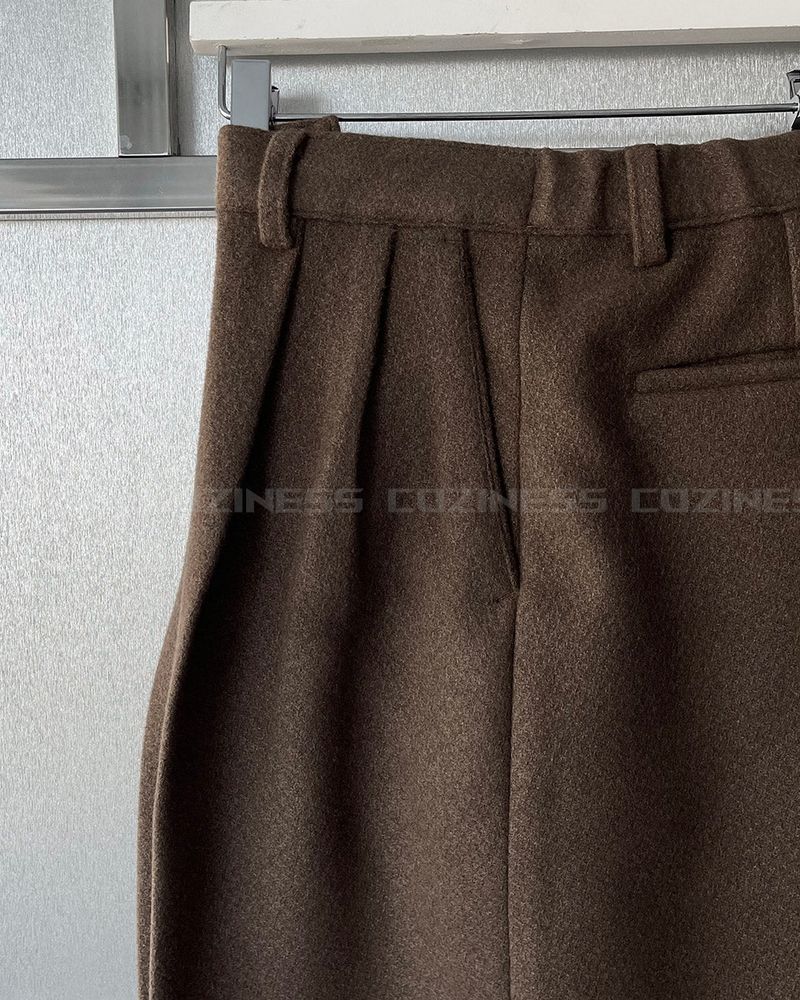 CR Youth shuffle two-tuck wool wide pants (3 colors)