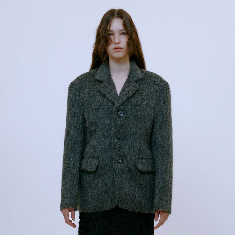 13MONTH(サーティーンマンス)の「Alpaca Oversize Jacket (GRAY)(Jackets/Outerwear)」