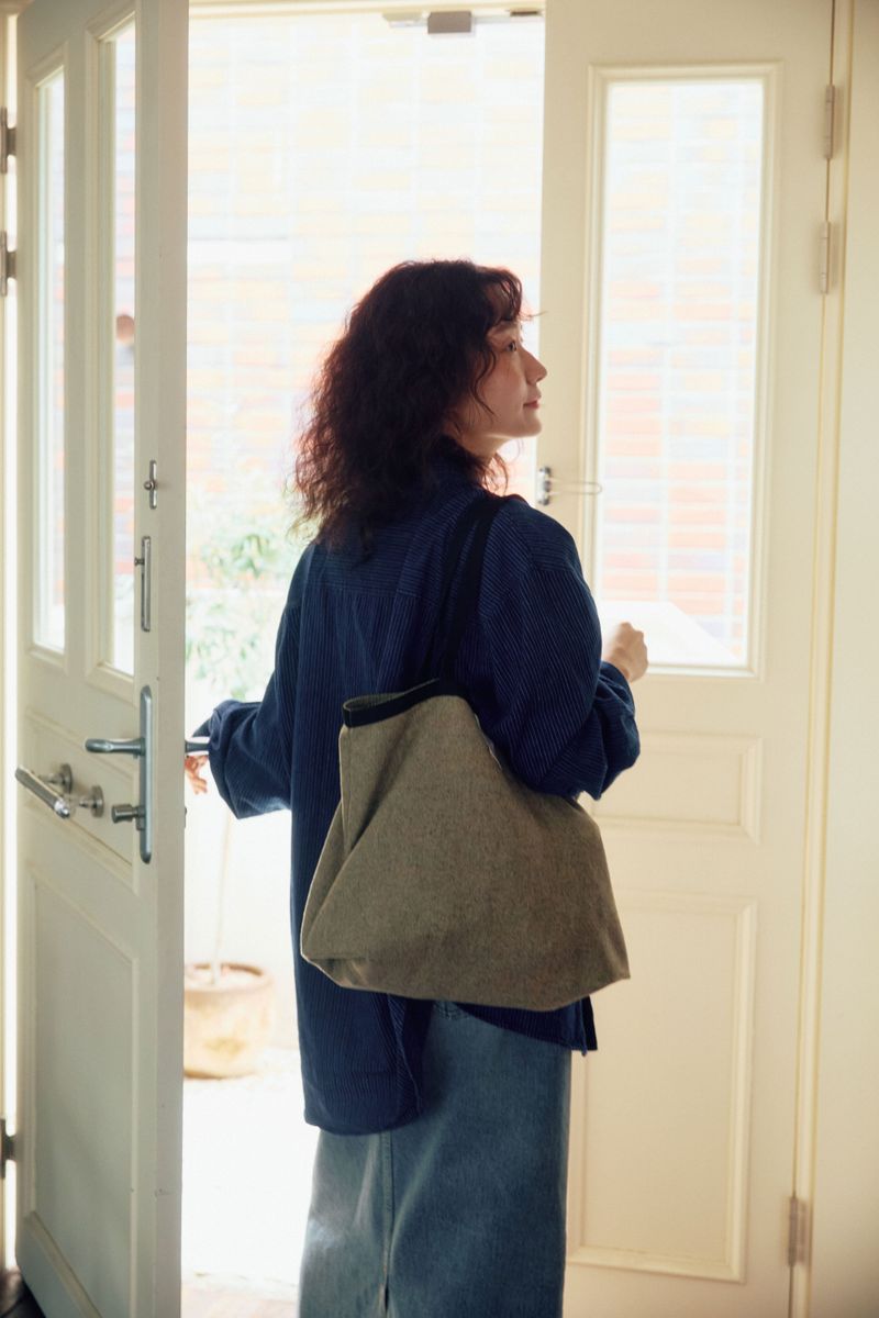 Shopper bag Wool Olive