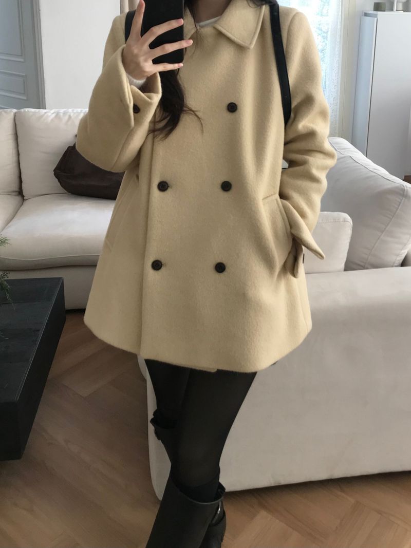Innerf Wool Half Coat (3 colors)