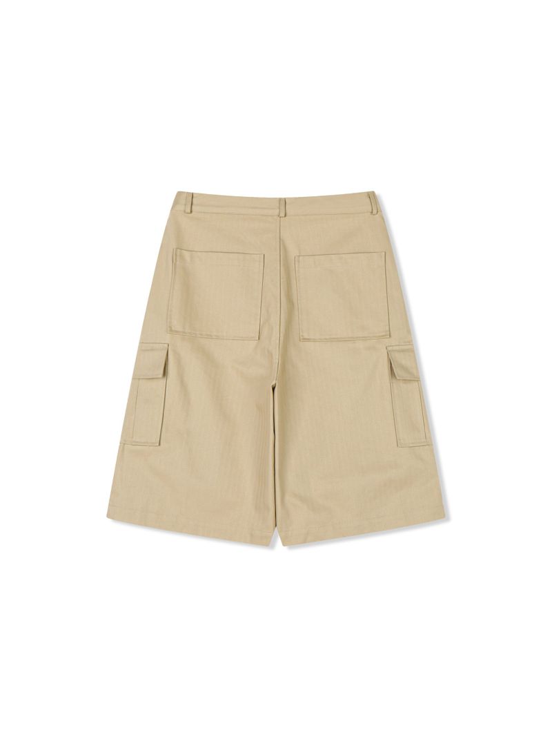Pard Herringbone Cargo Bermuda