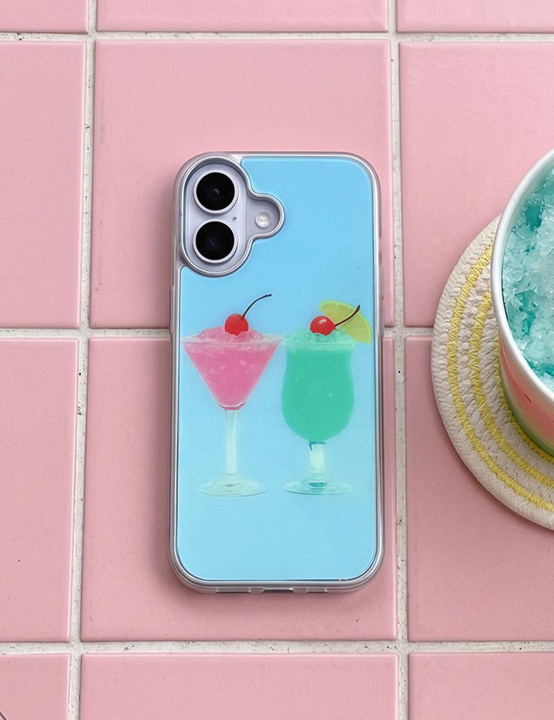 ziment(ジメント)の「【MADE】ビーチ カクテル グラス バンパー ケース(スマホグッズ/小物)」