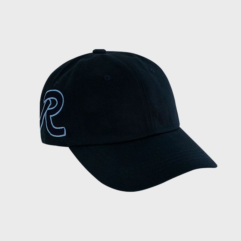 WOOR（ウール）の「B-I-G R CURVE CAP (DARK NAVY)（Hats）」