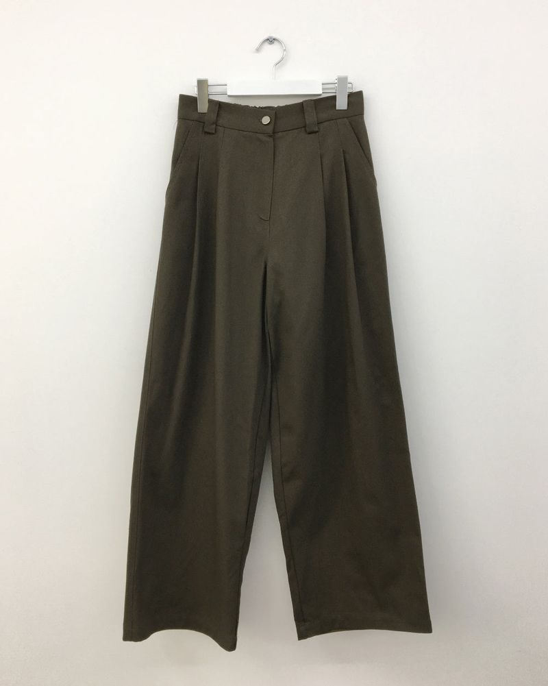 Lo-fi two-tuck slacks (3color)