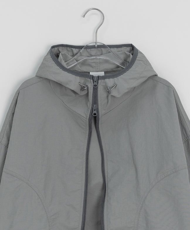 Puke Color Matching Hood Windbreaker