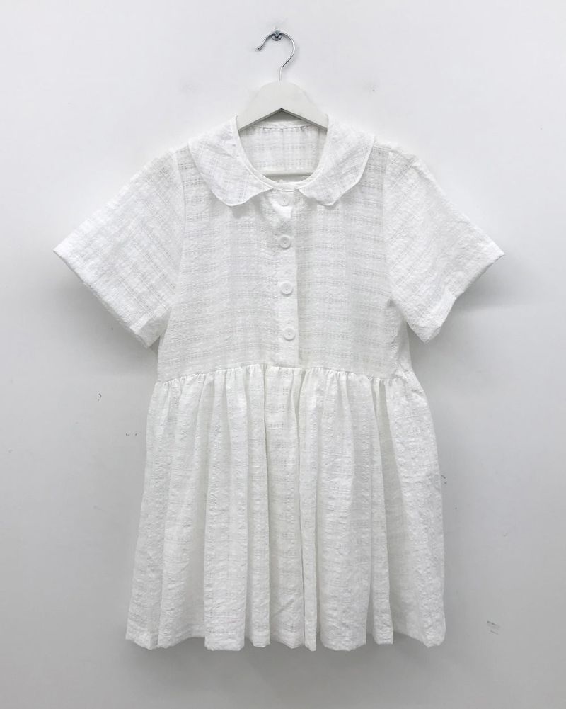 Plaid collar dress (3color) 
