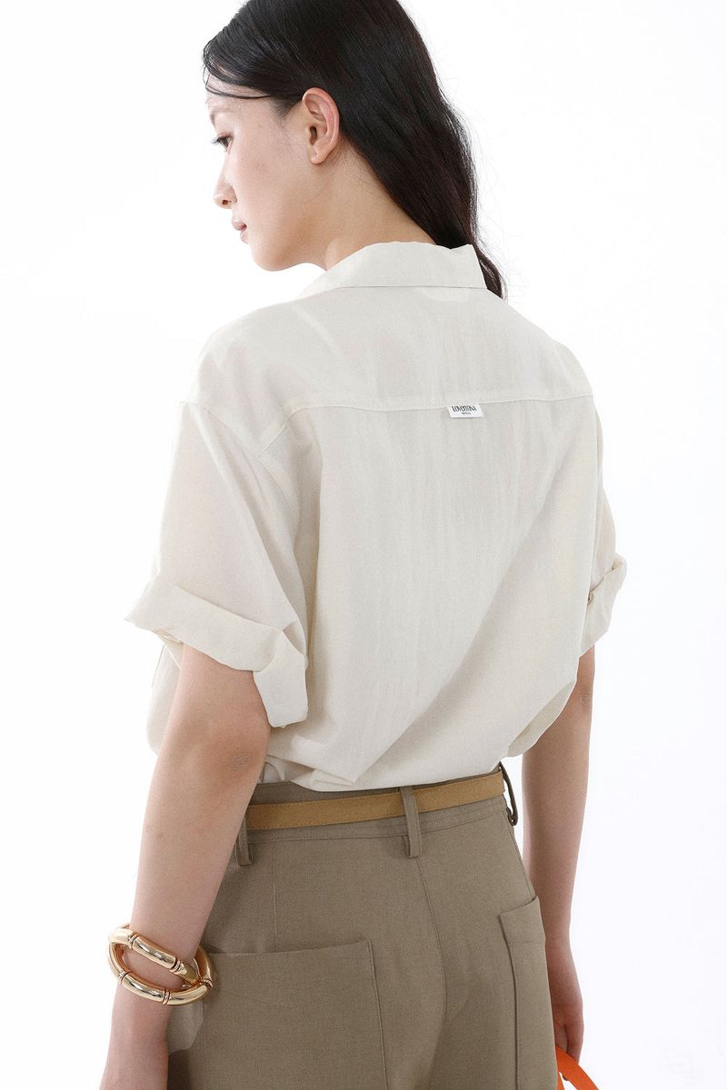SUMMER ROLL-UP SHIRT_SAND BEIGE
