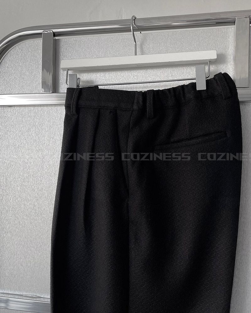 CR Youth shuffle two-tuck wool wide pants (3 colors)