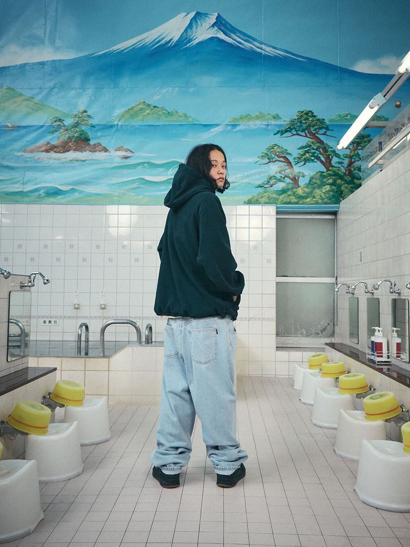 MID90 BAGGY DENIM PANTS LIGHTBLUE