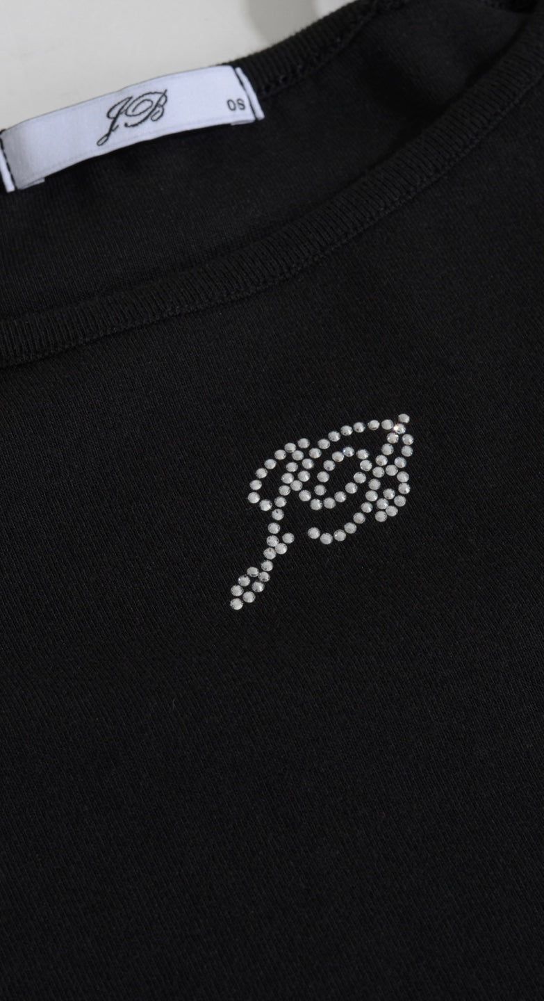 [MADE] Jewelry open shoulder. Black 