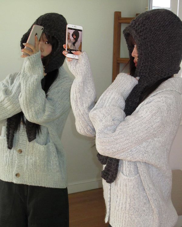 Jera String Knit Balaclava