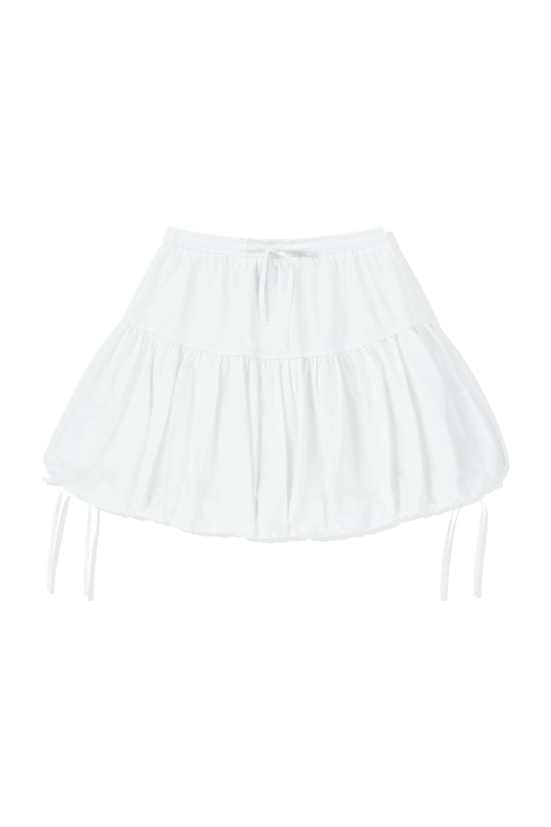 SHIRRING BALLOON SKIRT