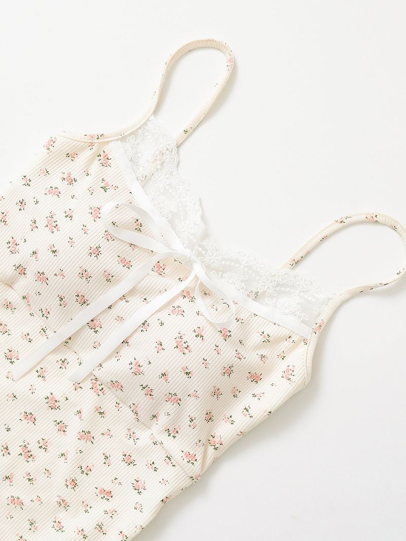 Elva Lace Ribbon Cami Top