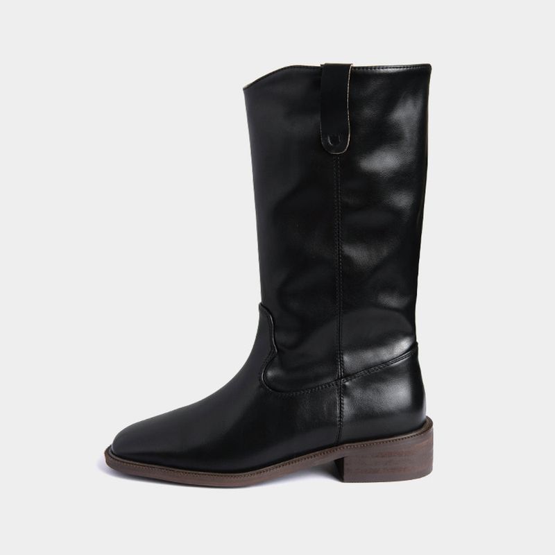 Square toe western boots_B089_3colors_3.5cm