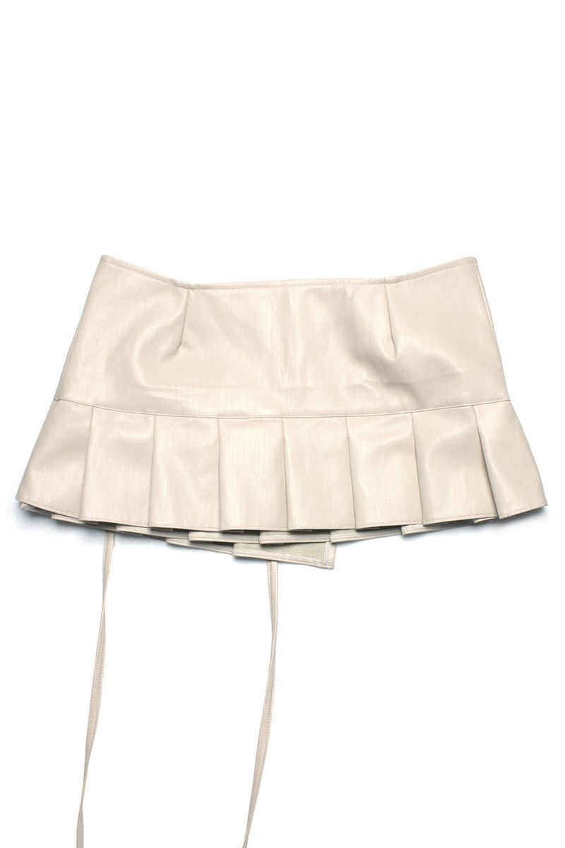[MADE] Pleated Wrap Skirt 002