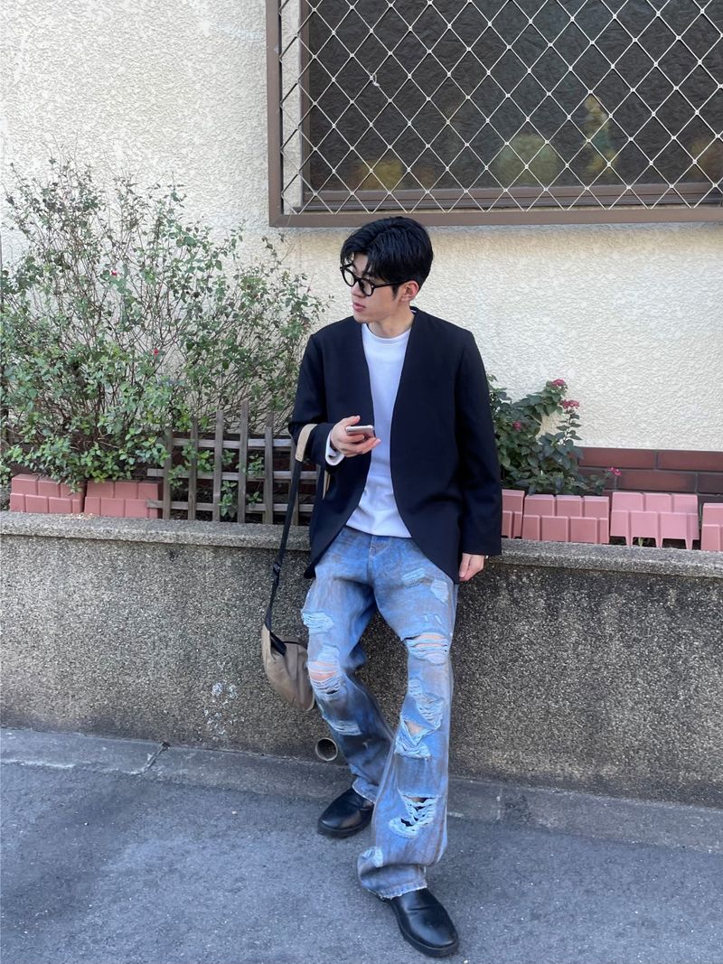 Balance collarless jacket