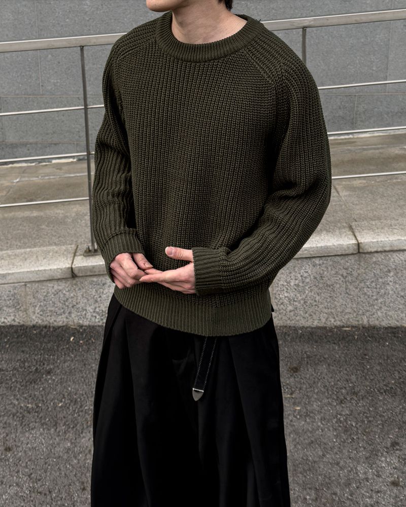 Hild Panel Cropped Hachi Knit