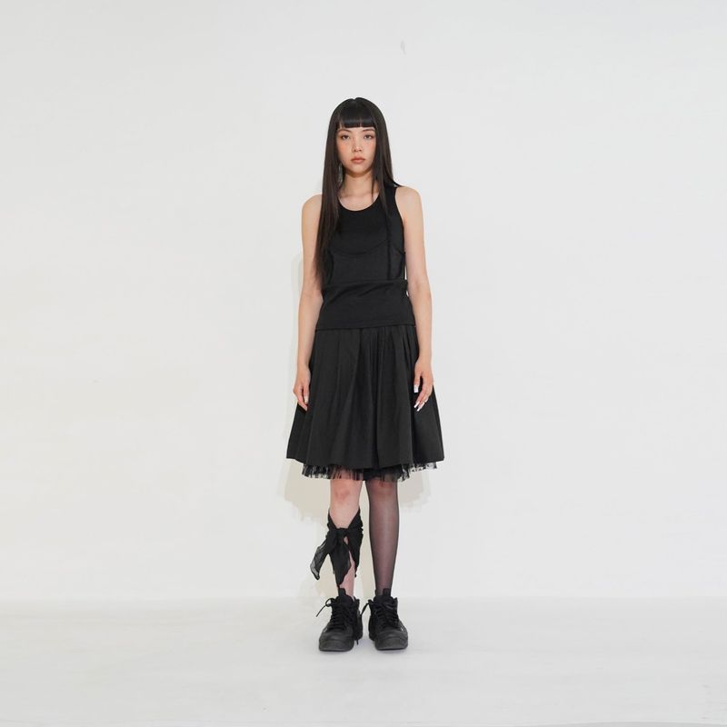 Double midi sha skirt 001