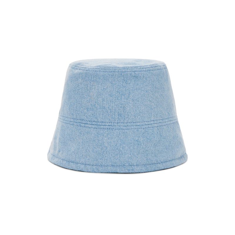 VA Stud Non Washing Denim Drop Bucket Hat / Light indigo