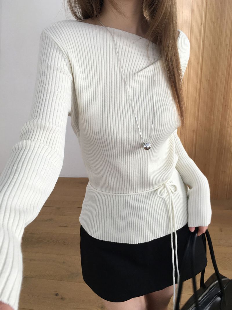 nobiyaka（ノビヤカ）の「Amour drape knit（Tops）」