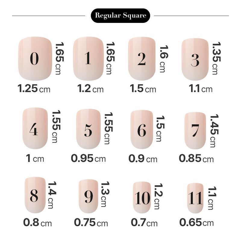 MUZMAK Reusable Nail Tip Toe Shoes(Regular Square)
