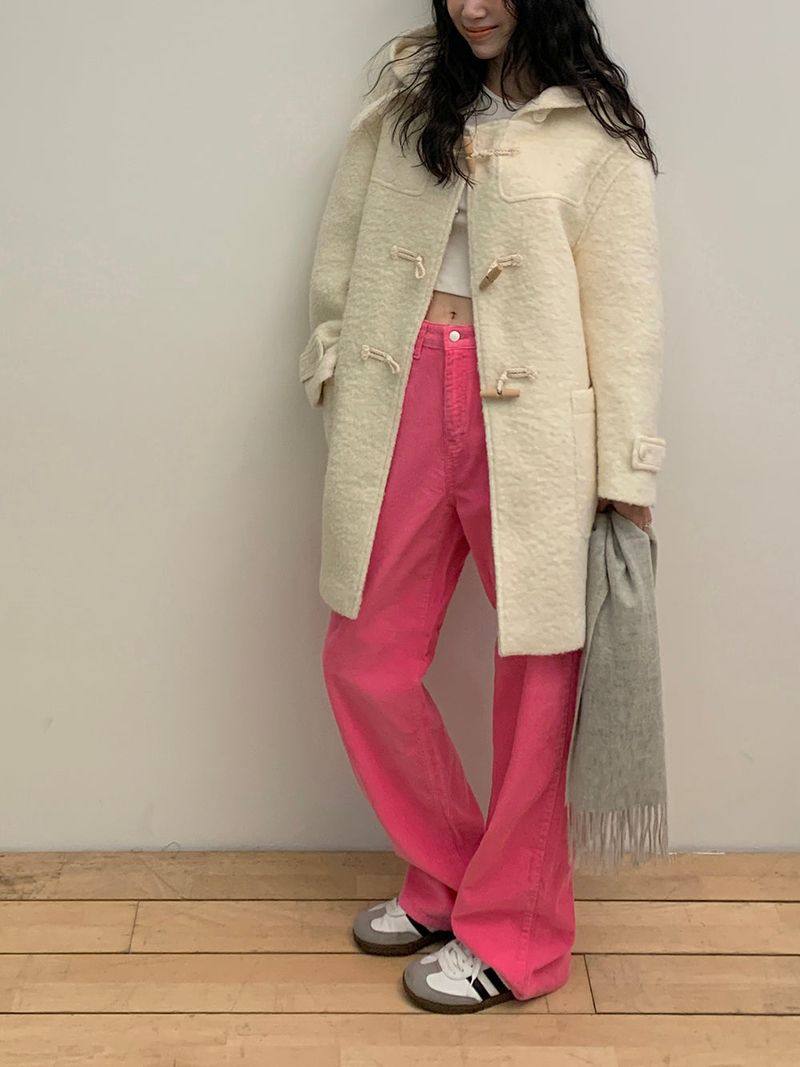 [MADE] Toit wool alpaca handmade toggle hood coat