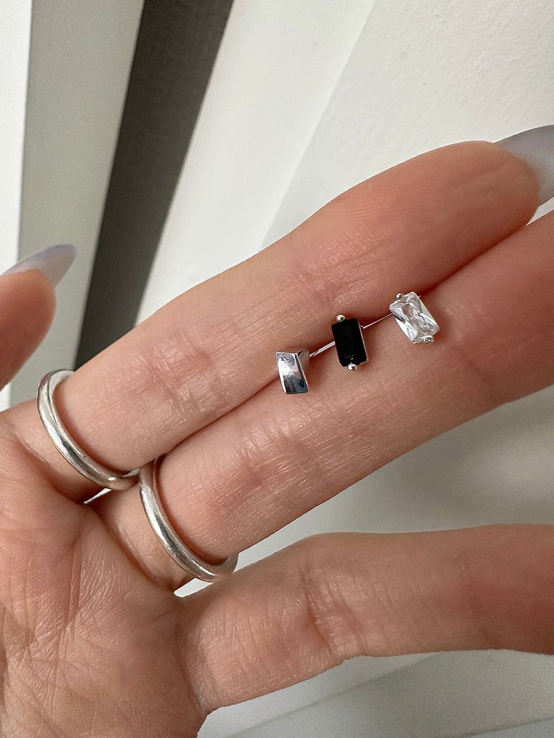 [925silver] Square piercing (3type)