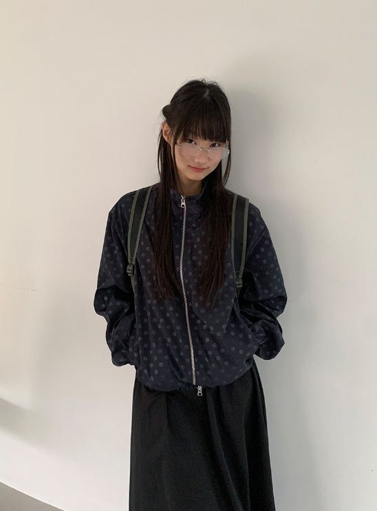 Hapeul Two-Way Dot Windbreaker