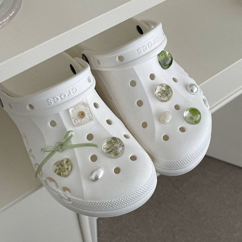 [made]vintage floural ver resin shoes charm set 