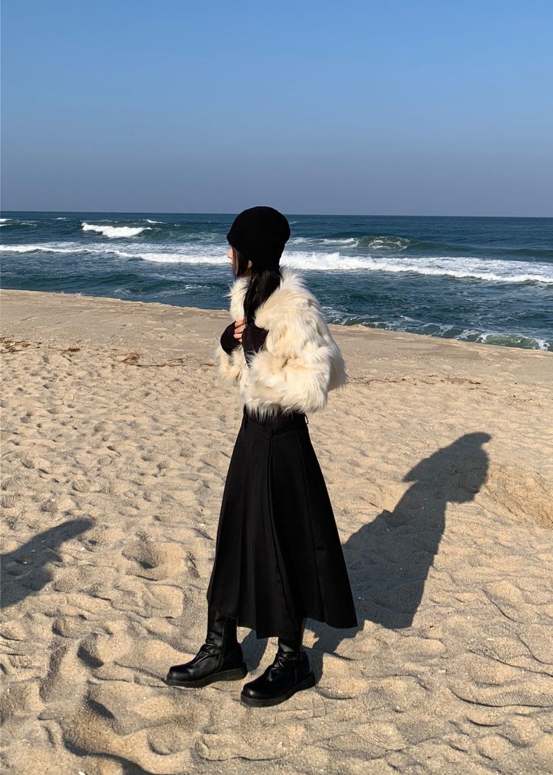 STRAP MIDI WRAP SKIRT