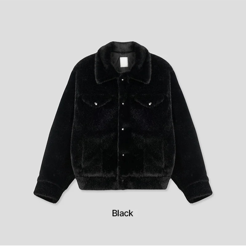 [F/W] Mink fur trucker jacket