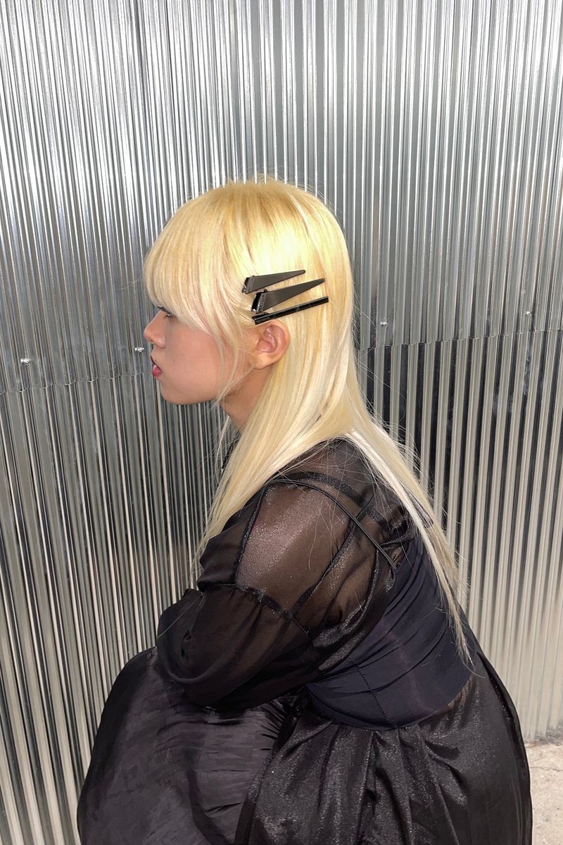 NO.364 [BLACK] HAIR PIN 3SET TRIANGLE