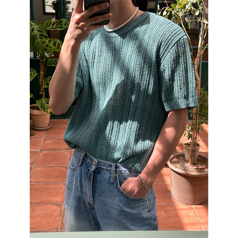 LAURANT（ロラン）の「[S/S] Boucle scasi round half knit (10color)（Tops）」