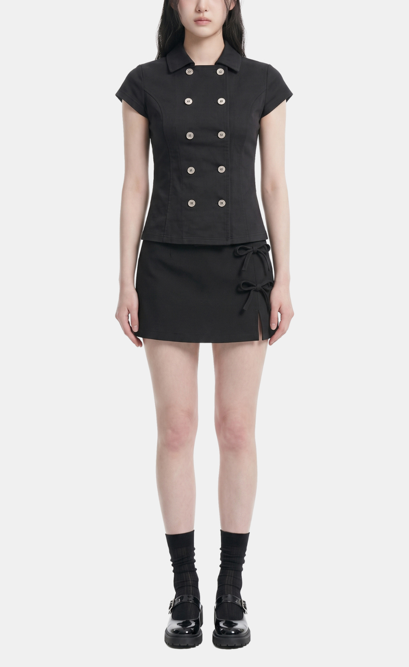 Maelle Double Button Blouse